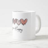 Wähle Happy Heart Mug Design Jumbo-Tasse (Vorderseite Rechts)