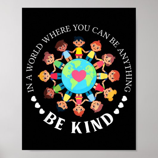 Wähle heute freundlich zu sein Liebe Kinder Poster (Vorne)