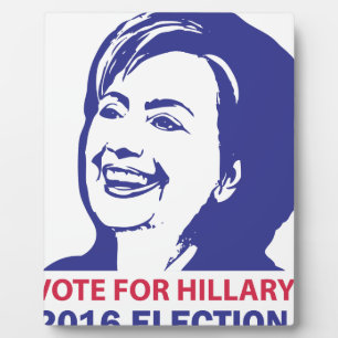 wähle hillary clinton 2016 fotoplatte