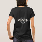 Wähle Hoffnung . Positives Zitatdesign T-Shirt (Rückseite)