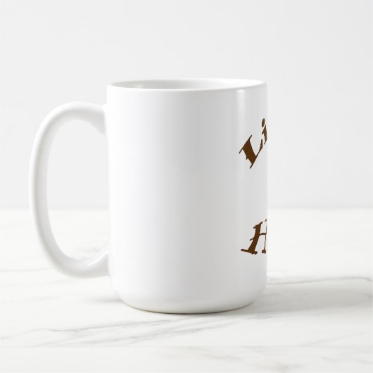 Wähle Hoffnung täglich Kaffeetasse (Links)
