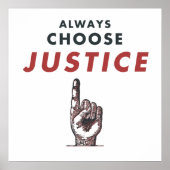Wähle immer Gerechtigkeit! Poster (Vorne)