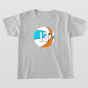 Wähle JEDEN Mannschaftsfarben w Trikotnummer Baske T-Shirt