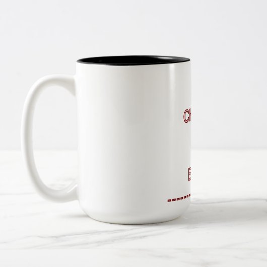 Wähle jeden Tag die Freude | Tasse motivierend Ang (Links)