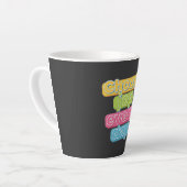 Wähle jeden Tag Freude! Milchtasse (Linke Ecke)