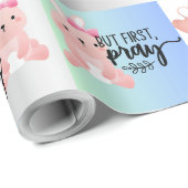 Wähle Joy; wähle Happy, aber bete das Papier zum W Geschenkpapier (Rolleneckpunkt)