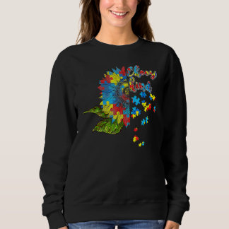Wähle Kind Autismus Awareness Montag Frauen Sonnen Sweatshirt