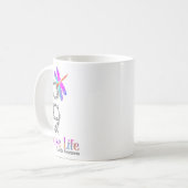 Wähle Life Suicide Awareness Dragonfly Kaffeetasse (Vorderseite Links)