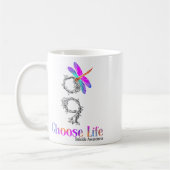 Wähle Life Suicide Awareness Dragonfly Kaffeetasse (Links)