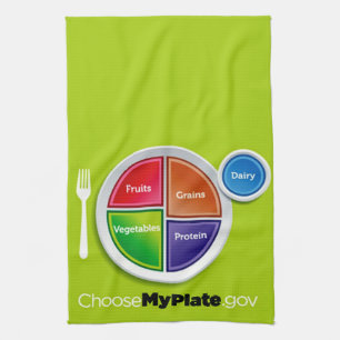Wähle mein Plate (grün) Küchentücher