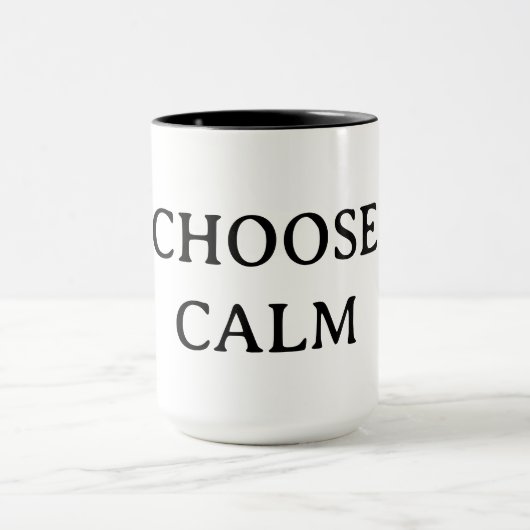 Wähle Ruhe – Minimale Kaffeetasse | Ästhetischer Z (Zentrum)
