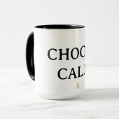 Wähle Ruhe – Minimale Kaffeetasse | Ästhetisches Z (Vorderseite Links)