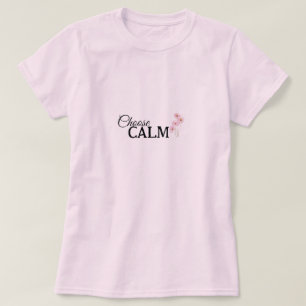 Wähle ruhige florale Achtsamkeit und Wohlbefinden T-Shirt