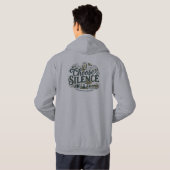 Wähle Stille Hoodie (Schwarz voll)