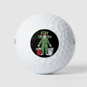Wähle Trump Müllmann Bleib Schmutzig 2024 Wahl Golfball