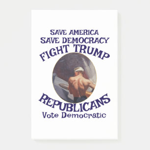 WähleJetzt Politisch Patriotisch Trump Republikani Post-it Klebezettel
