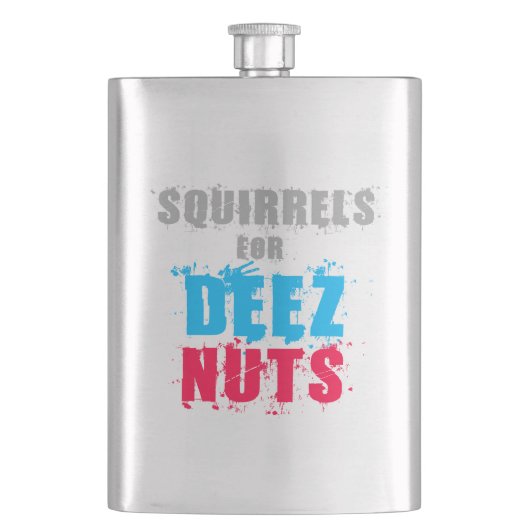 Wahlen 2016 - Eichhörnchen für Deez Nuts Flachmann (Vorderseite)