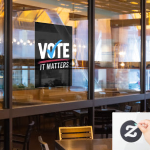 Wahlen 2024 Die Politik der Demokraten Fensteraufkleber