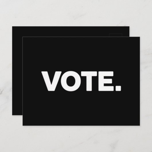 Wahlen 2024 Wahlrecht Postkarte (Vorne/Hinten)