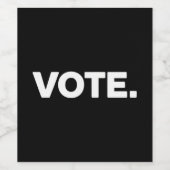 Wahlen 2024 Wahlrecht Weinetikett (Einzelnes Label)