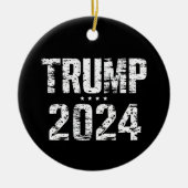 Wahlen Behielt Amerika Großer Trump 2024 Keramik Ornament (Vorne)