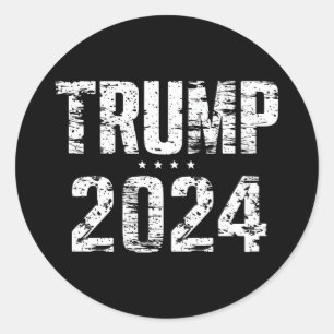 Wahlen Behielt Amerika Großer Trump 2024 Runder Aufkleber