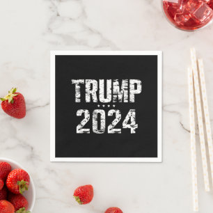 Wahlen Behielt Amerika Großer Trump 2024 Serviette
