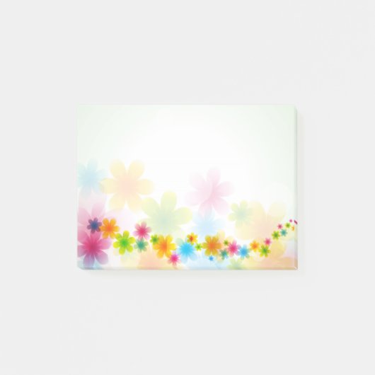 Wahlen des Blumen-Dekor-54 Post-it Klebezettel (Vorderseite)