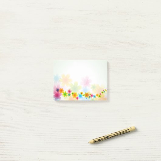 Wahlen des Blumen-Dekor-54 Post-it Klebezettel (Auf Schreibtisch)