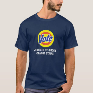 Wählen. Entfernt hartnäckige orangefarbene Flecken T-Shirt