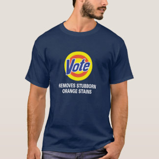 Wählen. Entfernt hartnäckige orangefarbene Flecken T-Shirt