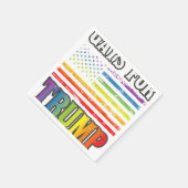 Wahlen für Trump LGBT Pride Gay Rainbow Flag Serviette (Ecke)