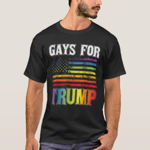 Wahlen für Trump LGBT Pride Gay Rainbow Flag T-Shirt