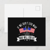 Wahlen in den USA - entweder Frieden oder Freiheit Postkarte (Vorne/Hinten)