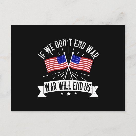 Wahlen in den USA - entweder Frieden oder Freiheit Postkarte (Vorderseite)