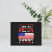 Wahlen in den USA - entweder Frieden oder Freiheit Postkarte (Stehend Vorderseite)