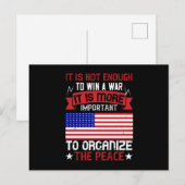 Wahlen in den USA - entweder Frieden oder Freiheit Postkarte (Vorne/Hinten)
