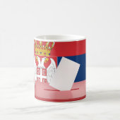Wahlen in Serbien Kaffeetasse (Mittel)