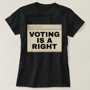 Wählen ist ein Recht 24. Zusatzartikel zweiseitig T-Shirt