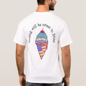 Wählen ist so lecker  T-Shirt (Rückseite)