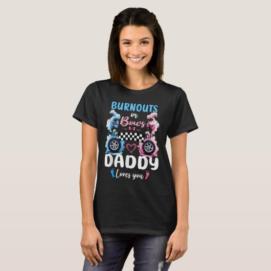 Wahlen oder Bows Daddy Liebe Sie Geschlecht offenb T-Shirt (Vorne ganz)