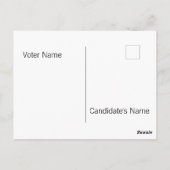 Wahlen Postkarte (Rückseite)