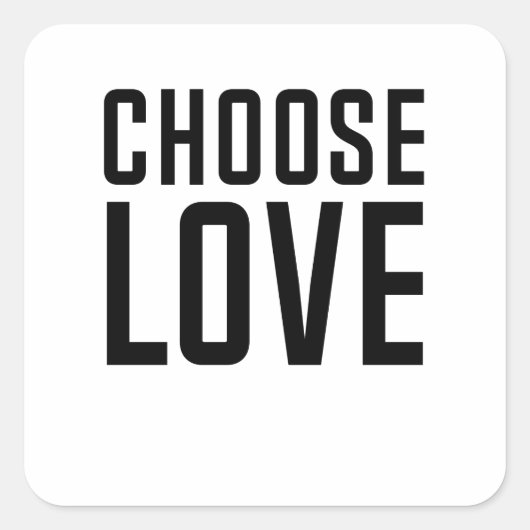 Wählen Quadratischer Aufkleber (Vorderseite)