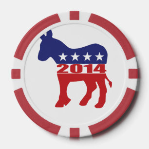 Wählen Sie 2014 Demokratische Partei Pokerchips