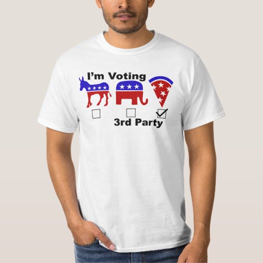 Wählen Sie 3. Party: Pizza-Party-Shirt! T-Shirt (Vorderseite)