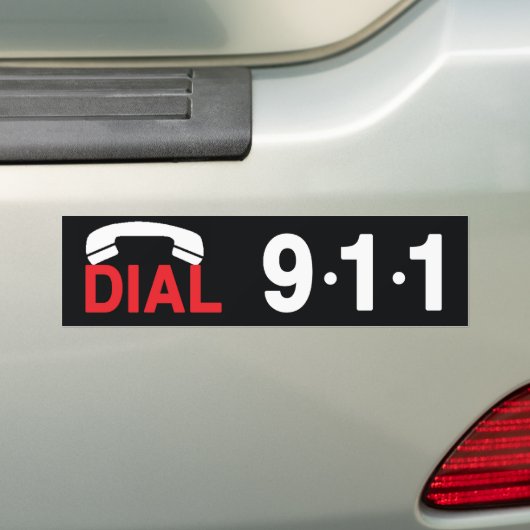 Wählen Sie 911 Autoaufkleber (Auf Auto)