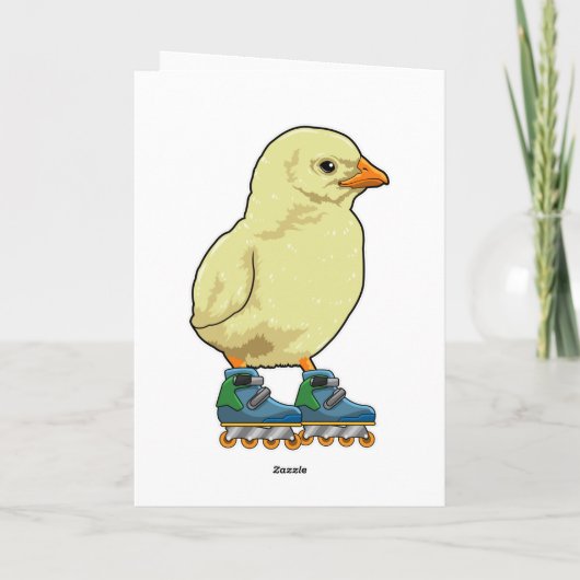 Wählen Sie als Inline-Skater mit Inline-Skaten aus Karte (Rückseite)