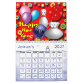Wählen Sie Anfangsdatum Kalender (Jan 2027)