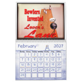 Wählen Sie Anfangsdatums-Bowling Kalender (Feb 2027)