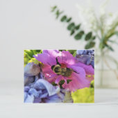 WÄHLEN SIE AUF EINEM PINKEN HIBISKUS POSTCARD POSTKARTE (Stehend Vorderseite)